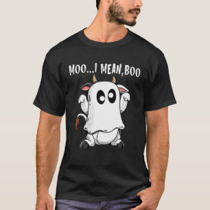 Camiseta Ghost Cow Moo Me Refiero A Boo Gracioso Salón De A