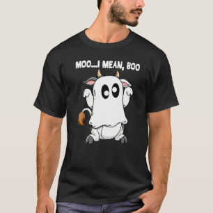 Camiseta Ghost Cow Moo Me Refiero A Boo Halloween, Cow Love