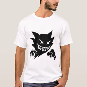 Camiseta Ghost Demon Sketchy Blackwork Tattoo Flash