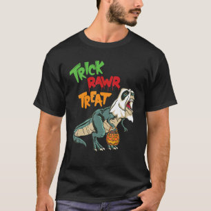 Camiseta Ghost Dinosaur rex Boo Halloween Bompkin masculino