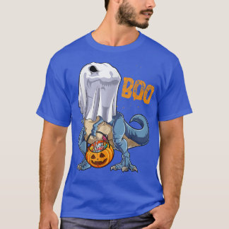 Camiseta Ghost Dinosaur T Re Funny Boo Halloween Halloween 