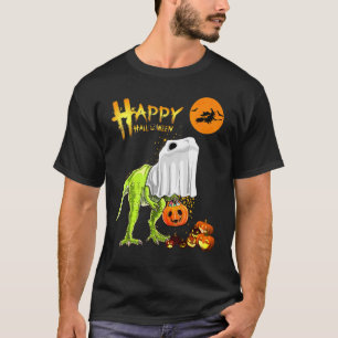 Camiseta Ghost Dinosaur T Rex Funny Boo Feliz Halloween