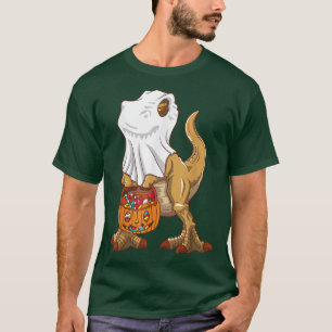 Camiseta Ghost Dinosaur T Rex Funny Boo Halloween Boys Men 