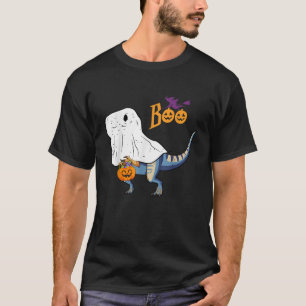 Camiseta Ghost Dinosaur T rex Funny Boo Halloween Halloween