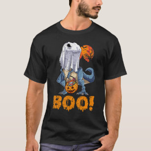 Camiseta Ghost Dinosaur T rex Funny Boo Halloween Halloween