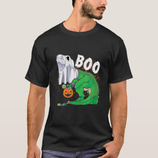 Camiseta Ghost Dinosaur T rex Funny Boo Halloween Halloween