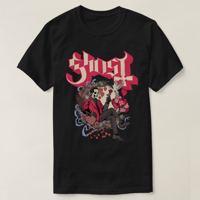 Camiseta Ghost - El día de San Valentín Papa Cupido (Diseño del anverso)