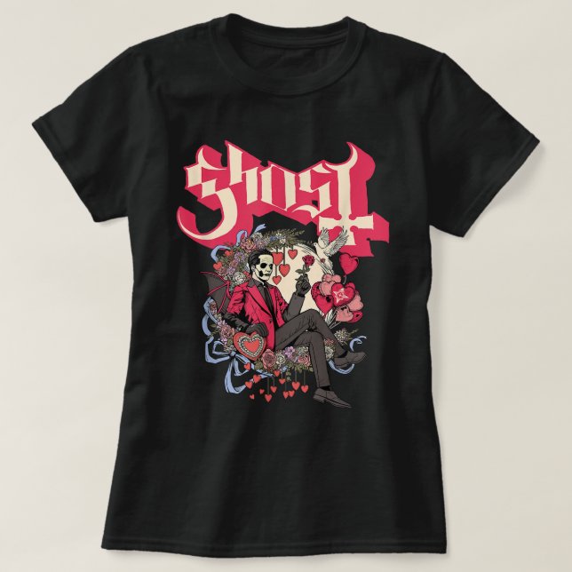 Camiseta Ghost - El día de San Valentín Papa Cupido (Diseño del anverso)