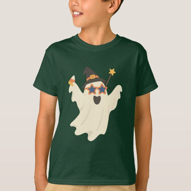 Camiseta Ghost fiesta - Vibes divertidas de Halloween (Anverso)