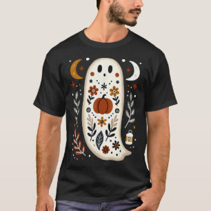 Camiseta Ghost Folk Art Floral Otoño Caída Calumnia H