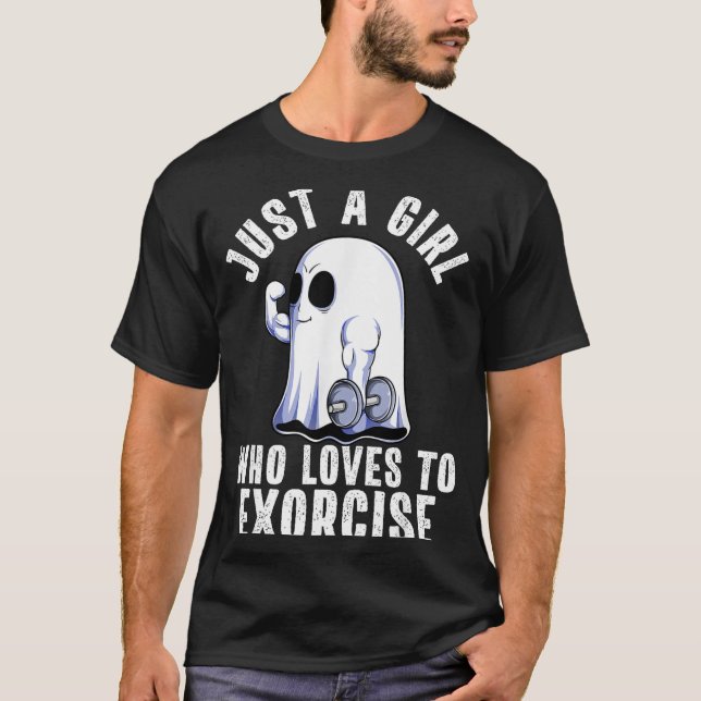 Camiseta Ghost Funny Gym Workout Bodybuilding Soky Hallowee (Anverso)