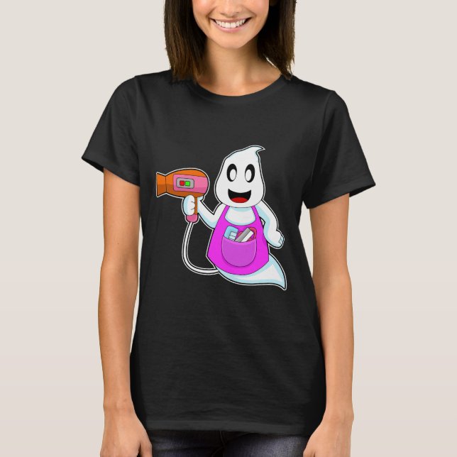 Camiseta Ghost Halloween Hairdresser (Anverso)