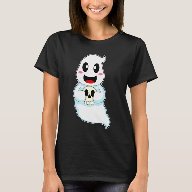 Camiseta Ghost Halloween Skull (Anverso)