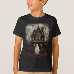 Camiseta Ghost Haunted House Midnight Halloween Ghost Spook