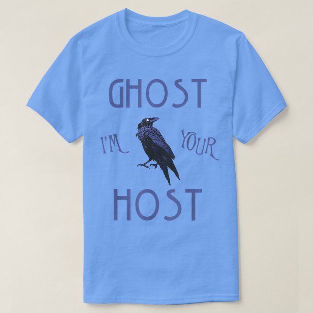 Camiseta Ghost Host Foolish Mortals Scary Theme Park Haunte (Diseño del anverso)