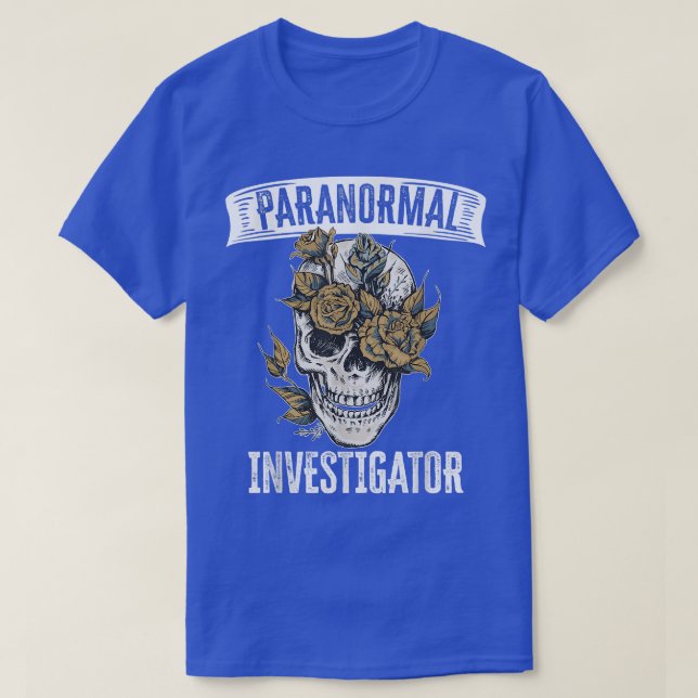 Camiseta Ghost Hunting Paranormal Investigator  (Diseño del anverso)