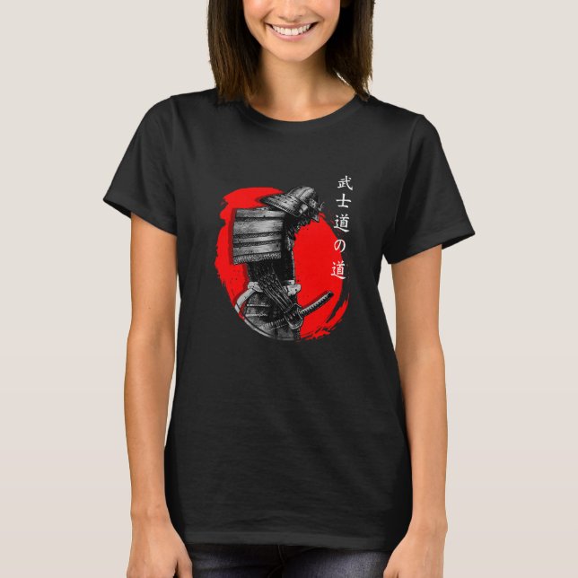 Camiseta Ghost japonés Samurai Warrior Bushido Way Aesthet (Anverso)
