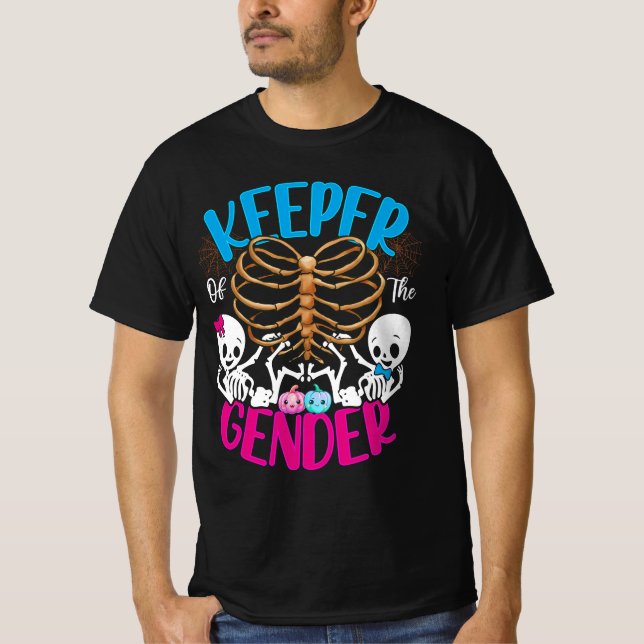 Camiseta Ghost Keeper Of Gender Reveal Invitación Hal (Anverso)