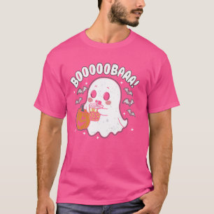 Camiseta Ghost Milktea Fantasma Beber té de burbuja