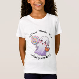 Camiseta Ghost Mode: On – Girls Halloween T-Shirt