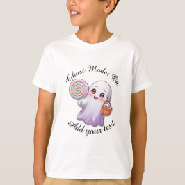 Camiseta Ghost Mode: On – Kids Halloween T-Shirt
