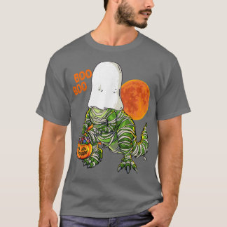 Camiseta Ghost Mummy Dinosaur Pumpkin Funny Boo Halloween B