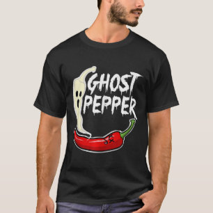 Camiseta Ghost Pepper divertido Spicy Hot Halloween Ghost P