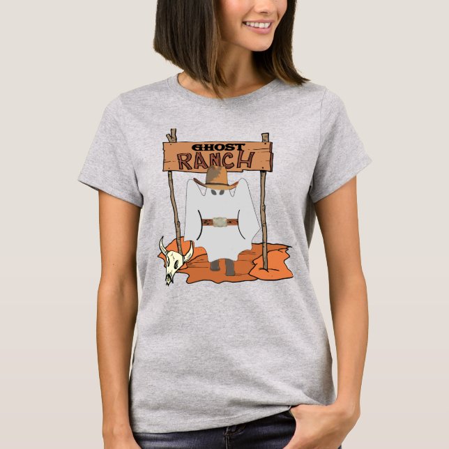 Camiseta Ghost Ranch Western Halloween (Anverso)