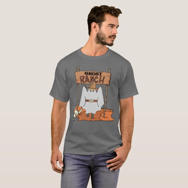 Camiseta Ghost Ranch Western Halloween (Anverso completo)