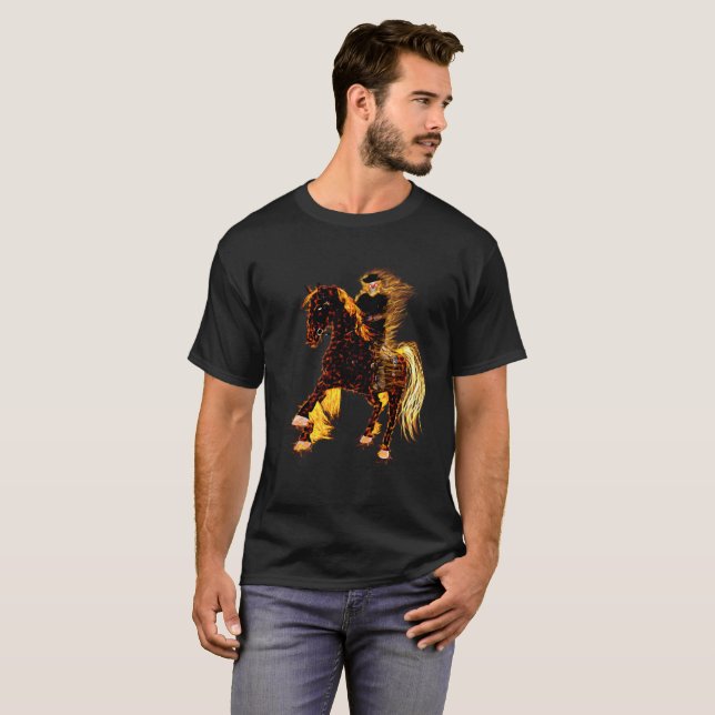 Camiseta Ghost Rider en caballo (Anverso completo)