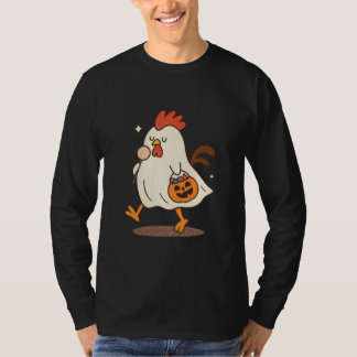 Camiseta Ghost Rooster Halloween T-Shirt