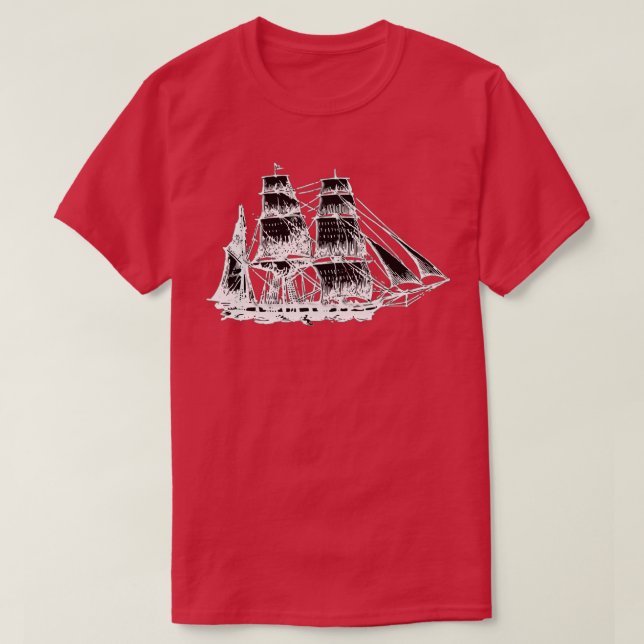 Camiseta Ghost Ship at Sea  Halloween  (Diseño del anverso)