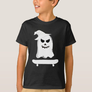 Camiseta Ghost Skateboard Halloween Costume Funny