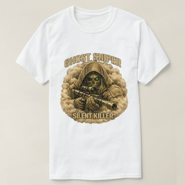 Camiseta Ghost Sniper Silent Killer Tactical T-Shirt (Diseño del anverso)