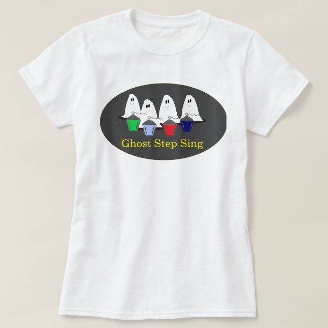 Camiseta Ghost Step Sing Bryn Mawr Lanterns Halloween T-Shi (Diseño del anverso)
