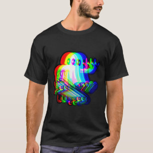 Camiseta Ghost Trippy Vaporwave Halloween Techno Rave Edm M