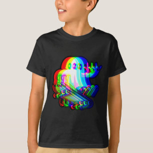 Camiseta Ghost Trippy Vaporwave Halloween Techno Rave Edm M