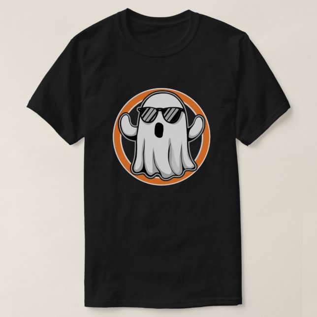 Camiseta Ghost with Sunglasses Halloween Spirit (Diseño del anverso)