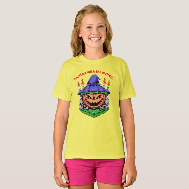 Camiseta Ghostest with the Mostest Halloween T-Shirt (Anverso completo)