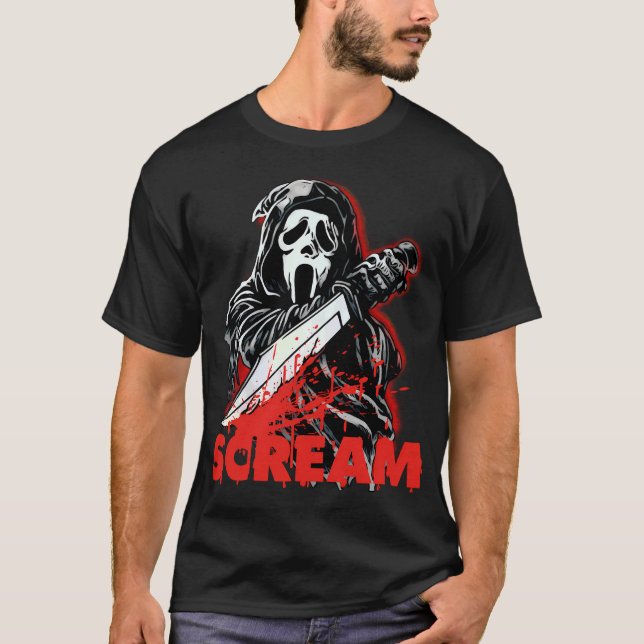 Camiseta Ghostface Scream Mask Classic (Anverso)