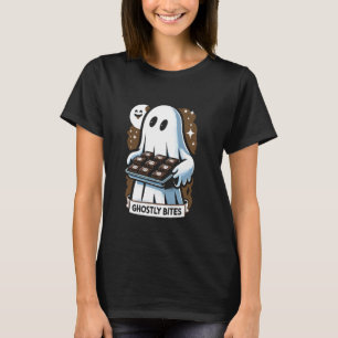 Camiseta Ghostly Bites Ghost Brownie Halloween Pan de pan