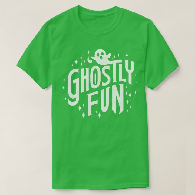 Camiseta Ghostly Fun Playful Halloween Diseño TShirt 2 (Diseño del anverso)