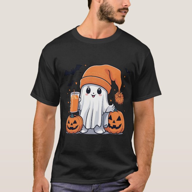 Camiseta Ghostly Halloween Fun (Anverso)