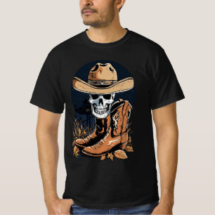 Camiseta Ghostly Wrangler: Perturbadoramente occidental