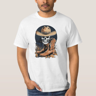 Camiseta Ghostly Wrangler: Perturbadoramente occidental
