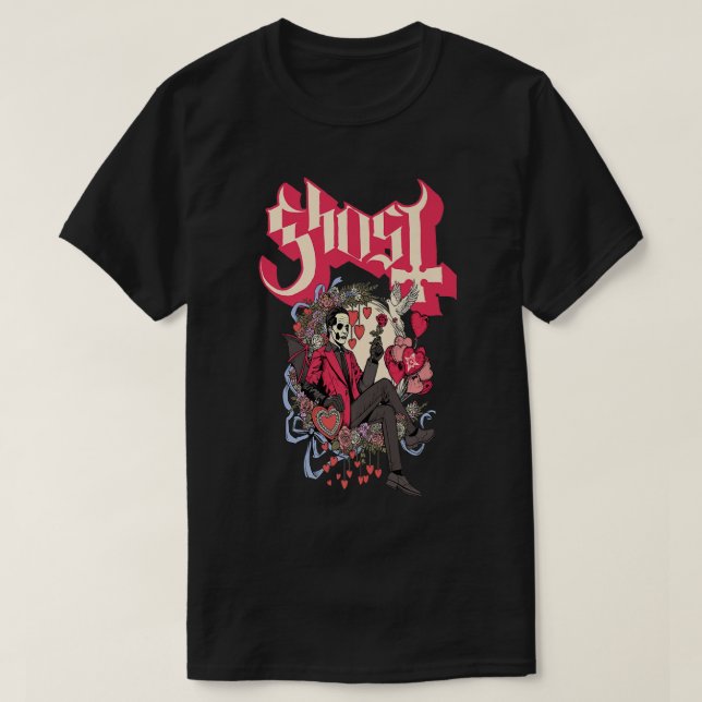 Camiseta    GhostPapa Cupid El día de San Valentín Premium  (Diseño del anverso)