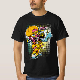 Camiseta Ghoul de rap retro - Vibes de Halloween Hip-Hop de