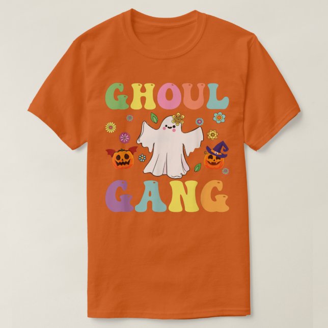 Camiseta Ghoul Gang Groovy Hey Bompkin Boo Crew Halloween (Diseño del anverso)