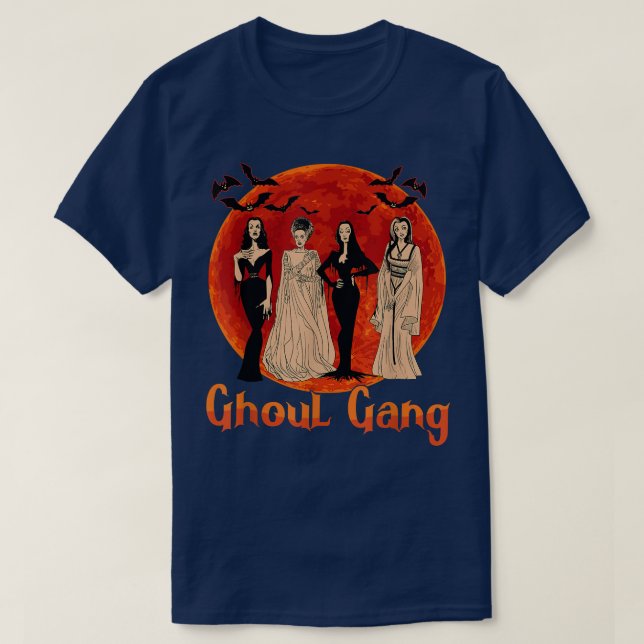 Camiseta Ghoul Gang Horror Goth Queens Halloween Bride Funn (Diseño del anverso)