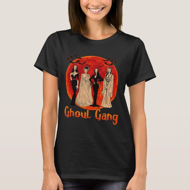 Camiseta Ghoul Gang Horror Gótico Queens Halloween Bride Di (Anverso)